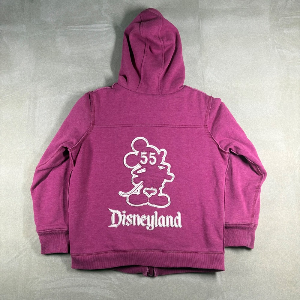 Disney Parks Disneyland 55th Anniversary Mickey Mouse Sherpa Lined Hoodie Large